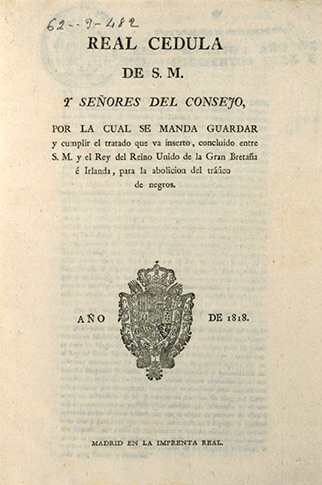 Dictamen de la comisión de Legislación sobre abolición de la esclavitud en la España peninsular e islas adyacentes